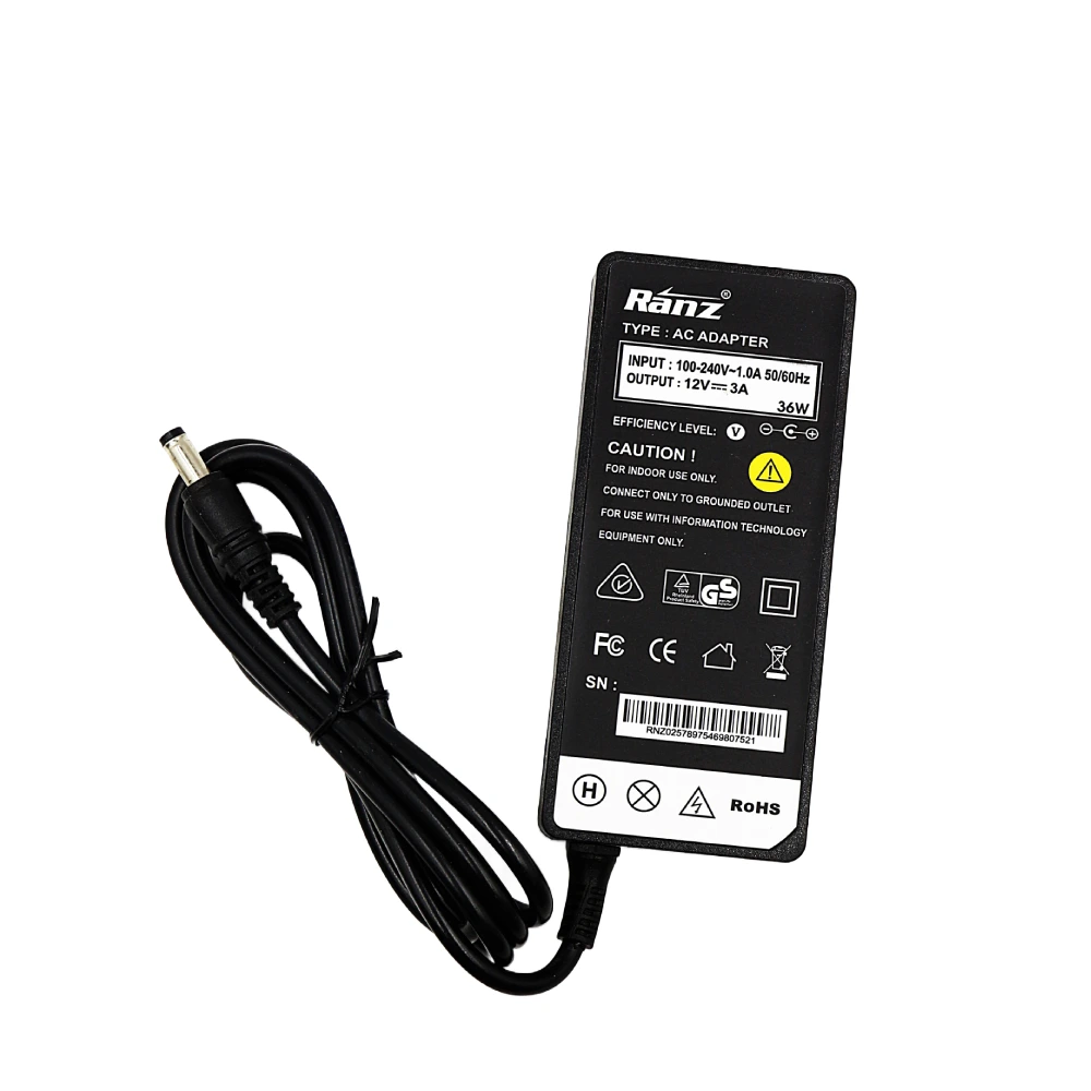 Ranz Power Adapter 12V | 3A (Without Power Code) view 2